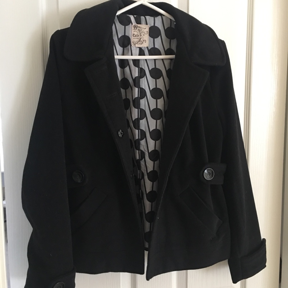 Tulle peacoat
